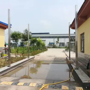 四川养殖场门口喷雾消毒通道设备安装案例分享