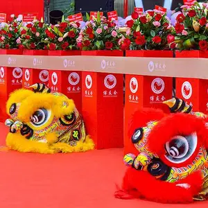 灞桥舞狮演出开业庆典剪彩道具租赁