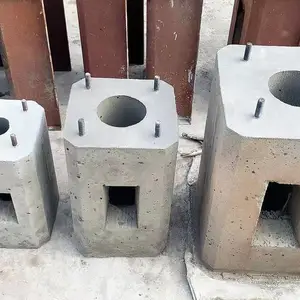 混凝土路灯基础底座预制水泥墩监控杆底座路灯杆基础座预埋基础