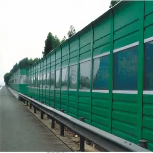 绿色声屏障护栏 公路隔音屏围栏 防噪音护栏