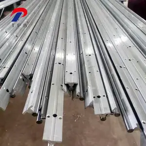 带铝圆柱直线导轨滑台光轴滑轨滑块SBR50木工雕刻机导轨