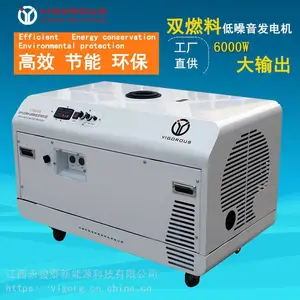 【智慧工厂】6000W全铜低噪音发电机6KW发电机组单相/三相全自动储能230V汽油发电机