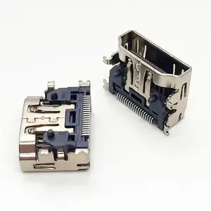 HDMI ����ȫ��ʽĸ�� 19PIN A�� 90�� �Ľ����� ����SMT ����