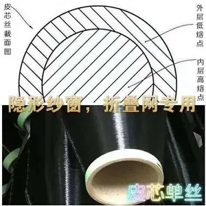 隐形纱窗用丝0.25mm 涤纶热熔单丝【新帝克 】厂家定制供应