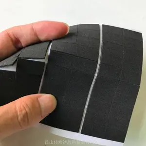 淮安防潮PE泡棉垫块 单面背胶IXPE泡棉 自粘CR黑色泡棉垫
