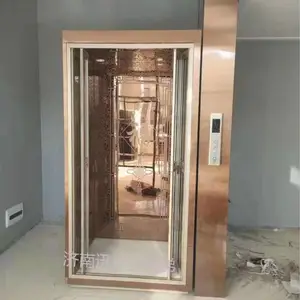 高端液压家用电梯自建房别墅2层3层无基坑无障碍家庭电梯铝材DS987颜色轿厢升降平台吉林