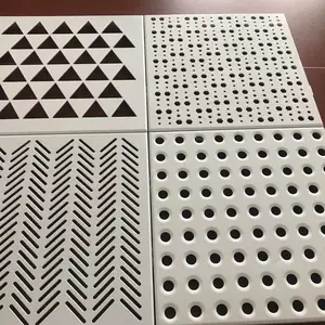 天津报告厅装饰翻修 墙面吸音板 吊顶吸音铝冲孔板