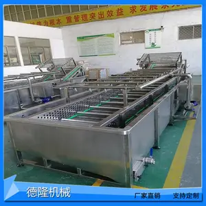 食品果蔬清洗机网带流水线烘干输送机杀菌清洗耐酸碱流水线清洗机