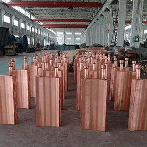 江苏制造厂家直供宜兴宇龙品牌大电流直冷式紫铜水冷锻造铜瓦