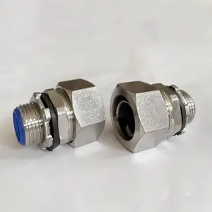 DN16不锈钢端式波纹管固定头 金属软管外丝接头 外螺纹连接器 规格齐