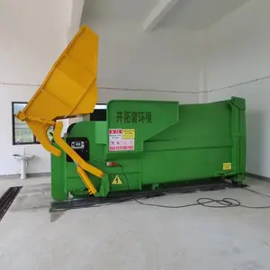 连体式压缩垃圾站 地下商城垃圾中转站设备 80吨日处理 免费安装调试