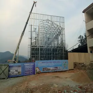 石家庄赞皇优点特点包施工自保温节能别墅农村钢结构房屋建造价格