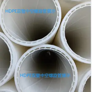 沟槽式HDPE压环连接静音排水管DN:110新逸牌威文制造中空螺旋
