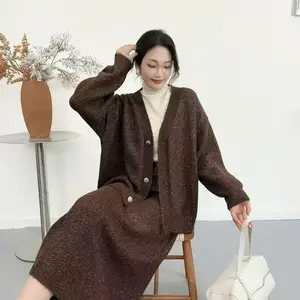 品牌尾货HUIBAN绘扮套装冬慵懒休闲货源女装库存批发走份