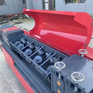 脚手架钢管调直机 小型校直弯管矫直机大棚管除锈机