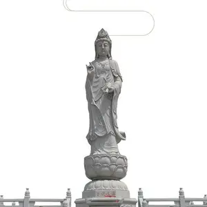 供应鄱阳湖滴水观音菩萨石雕 身像整石雕刻