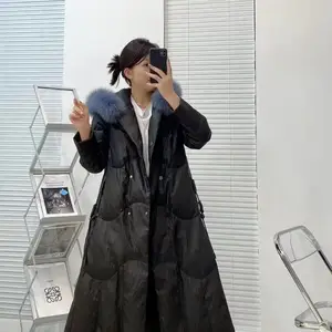 广州石井尾货批发 米珂兰皮羽绒 品牌折扣女装货源供应链