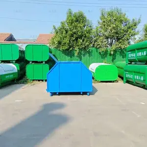 勾臂垃圾车用垃圾箱环卫垃圾桶3方5方户外大容量按压式垃圾转运箱
