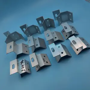 君诚铝合金梯形一体式夹具太阳能光伏支架配件彩钢瓦支架按需来图