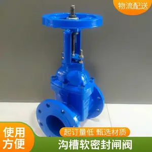 DN150 PN16 弹性座封闸阀 暗杆软密封闸阀 自来水厂配套 污水处理 阀门厂家现货