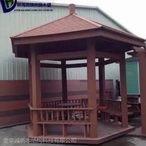 金华木塑凉亭、义乌塑木凉亭、永康塑木长廊、木塑花箱、花架、防腐木木房子