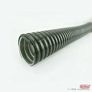 广东包塑金属软管,黑色蛇皮管体积小,易悬挂用于电梯行业
