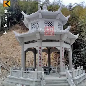 石雕亭子加工厂 惠安石亭子厂家 双层石雕凉亭 批发定制