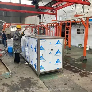 吊葫芦式超声波清洗机 中山多槽式五金配件除油除蜡清洗机