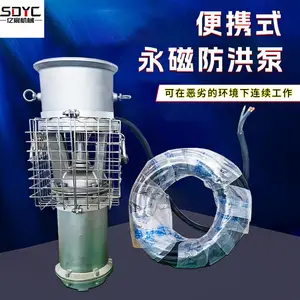 永磁防汛泵大流量高扬程变频潜水泵便携式应急排涝轴流泵