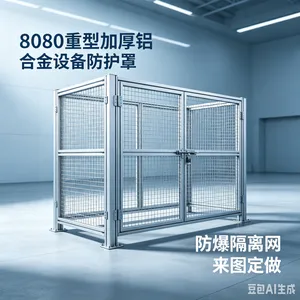 8080重型加厚铝合金设备防护罩防爆隔离网来图定做
