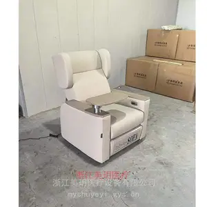 医美输液沙发 手动可后仰输液椅 医用 PU 皮候诊点滴椅