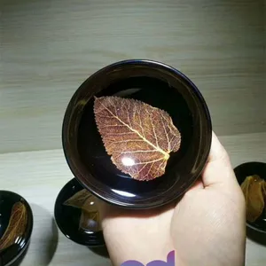 景德镇陶瓷窑木叶天目杯 黑釉茶盏品茗主人杯 窑变木叶天目盏杯
