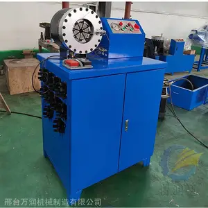 液压油管缩管机压管机扣压机液压立卧油管胶管扣压机大棚管缩口机