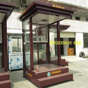 专业定制成品站台岗亭 珠海岗亭厂直销 双层物业形象值班站台保安亭