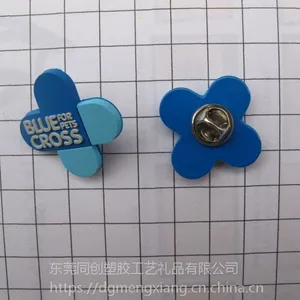 pvc软胶安全别针胸章 , 尺寸logo可定制胸牌