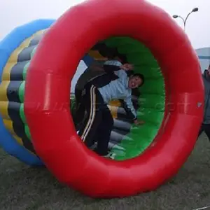 企业工会趣味比赛项目动感五环团队滚滚向前充气滚筒厂家