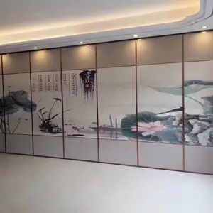东莞酒店移动隔断墙宴会厅活动隔断屏风饭店趟门厂家上门安装