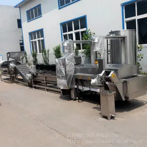 厂家热销全自动净油刮渣薯片薯条油炸机,全自动油炸生产线