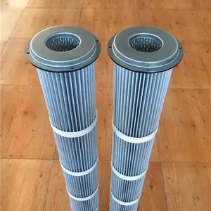 防静电除尘滤筒 聚酯纤维除尘滤筒