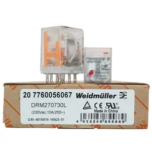 Weidmuller/魏德米勒中间继电器DRM270024LT交流220VDC24 8脚14脚