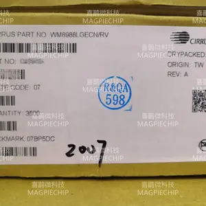 全新欧胜微WM8988LGECN/RV立体声编解码器 多媒体播放器