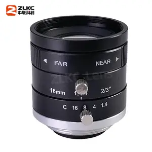 ZLKC中联科创16mm工业镜头HM1614MP3低畸变300万像素2/3