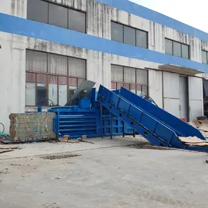 重庆140吨卧式液压打包机多少钱 废纸塑料瓶编织袋废旧金属打包机