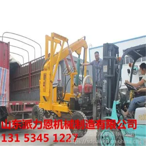 安徽阜阳公路护栏打桩机装载式公路护栏打桩机高速路地基加固-派力恩