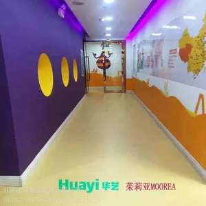 华艺PVC地板厂家-HUAYI地胶 办公室地板【支持定制生产】