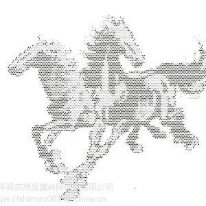 定制企业店铺供应冲孔造型人物图案铝单板室内造型穿孔板打孔板透光板