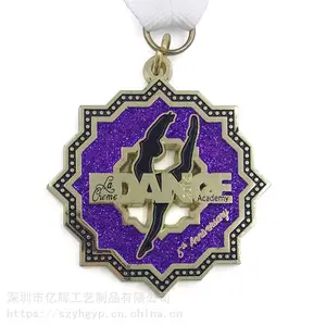 舞蹈比赛奖牌定制 各种体育赛事奖牌定做 深圳金属奖牌制作厂