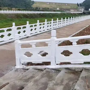 厂家批发池塘桥梁堤坝河道用栏杆1.58米仿石护栏
