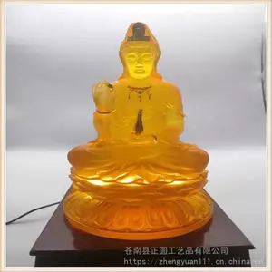 订购玻璃钢树脂小佛像　寺庙万佛殿小佛像　贴金观音菩萨小佛像制造厂家