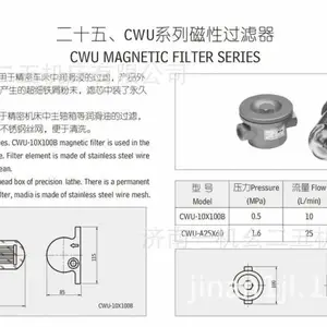 济南第.一机床厂J1MK460、J1MK530、J1MT360车床主轴箱磁性滤油器